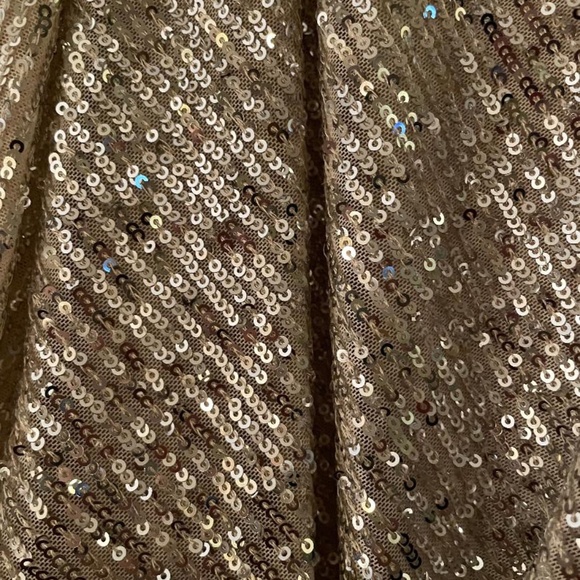 Eliza J 20W Silver shimmer sequin cocktail dress with blouson sleeve - Picture 3 of 4